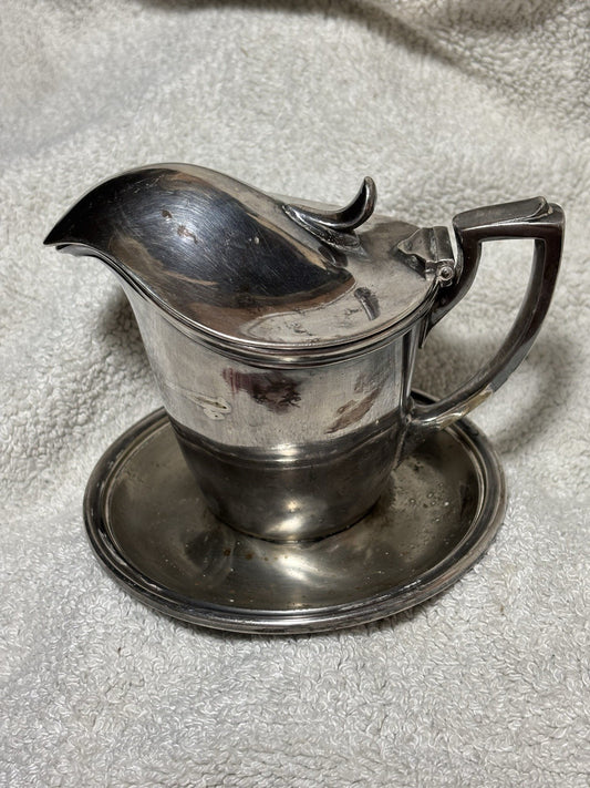 Antique 1919 United States Shipping Board Silver Soldered Syrup 4.25“ WWI Era