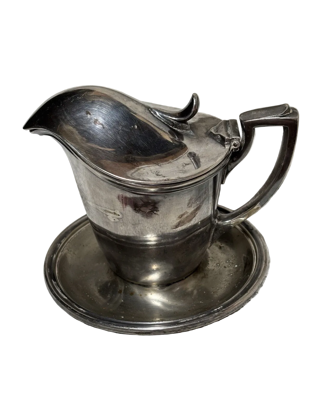 Antique 1919 United States Shipping Board Silver Soldered Syrup 4.25“ WWI Era