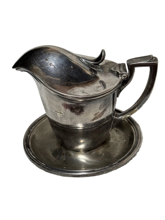 Antique 1919 United States Shipping Board Silver Soldered Syrup 4.25“ WWI Era