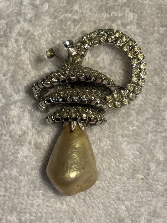 Vintage Vendome Brooch Signed Very Dimensional 2.5“ Long