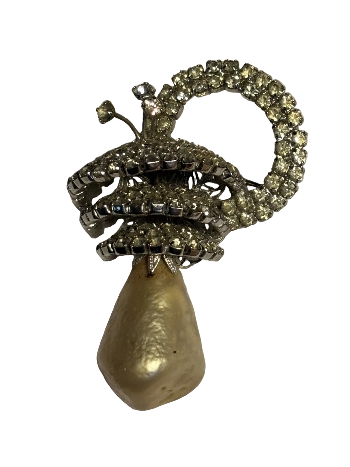 Vintage Vendome Brooch Signed Very Dimensional 2.5“ Long