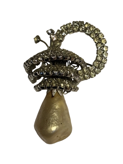 Vintage Vendome Brooch Signed Very Dimensional 2.5“ Long