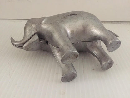 Vintage Cast Aluminum Elephant Figural Nut Cracker 6 1/2” Long 4 1/4” Tall