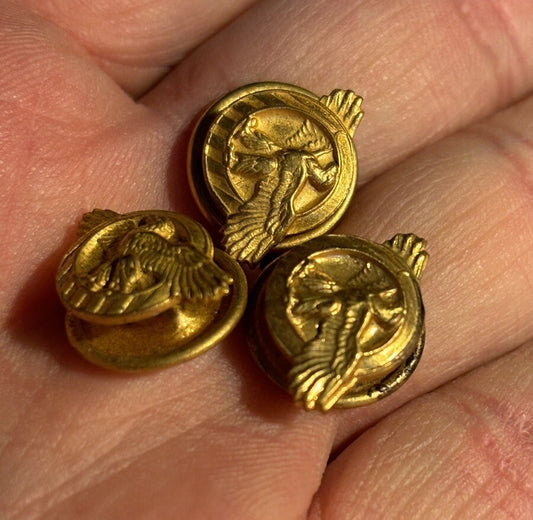 Vintage WWII Ruptured Duck Honorable Discharge Buttons US Military Set of 3
