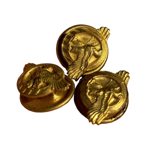 Vintage WWII Ruptured Duck Honorable Discharge Buttons US Military Set of 3
