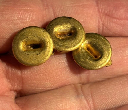Vintage WWII Ruptured Duck Honorable Discharge Buttons US Military Set of 3