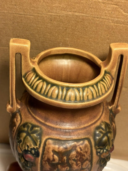 1920's Roseville Florentine Vase - 8.25" Tall American Art Pottery